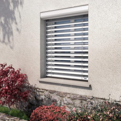 Zoom du brise-soleil orientable