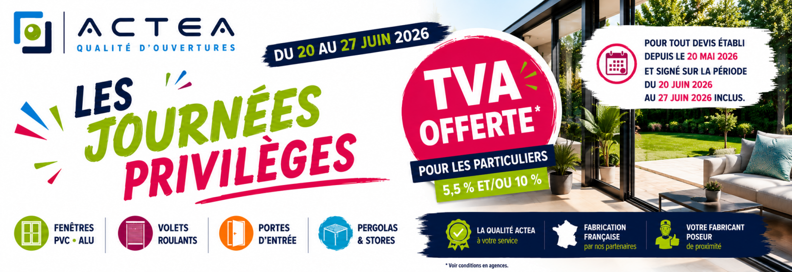 PROFITEZ DES 10 JOURS PRIVILEGES POUR CONCRETISER VOS PROJETS